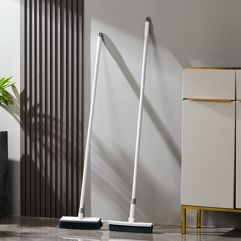 Cleaning Floor Brush with Long Handle and Hard Bristles to Remove Dead Corners and Tile Gap Brush Household Bathroom Cleaning Artifact Bathroom Brush