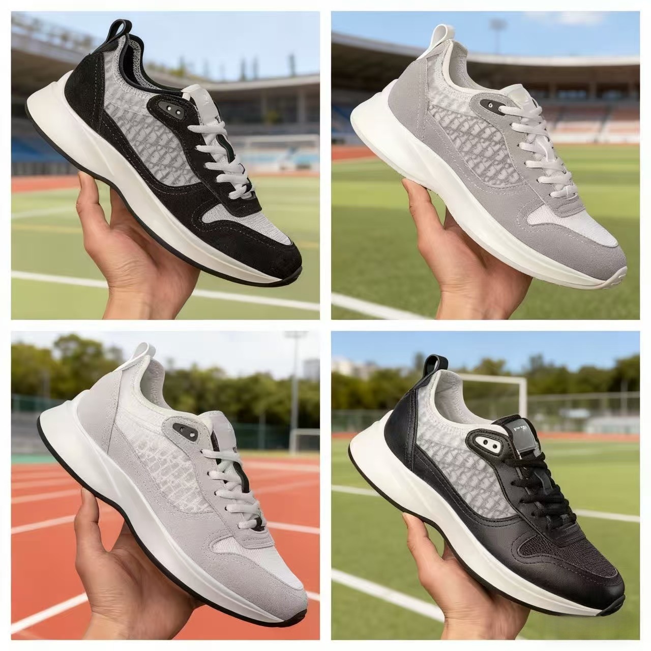 Foreign Trade European Station Putian Shoes B25 Men's Shoes Letter Shoes Casual Sports Shoes for Men and Women Wear-Resistant Comfortable Trendy Running Shoes