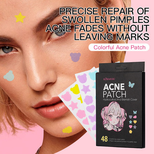 Kormesic Acne Concealer Full English Version Colorful Acne Patch Acne Patch Cross-Border Export Manufacturer Wholesale