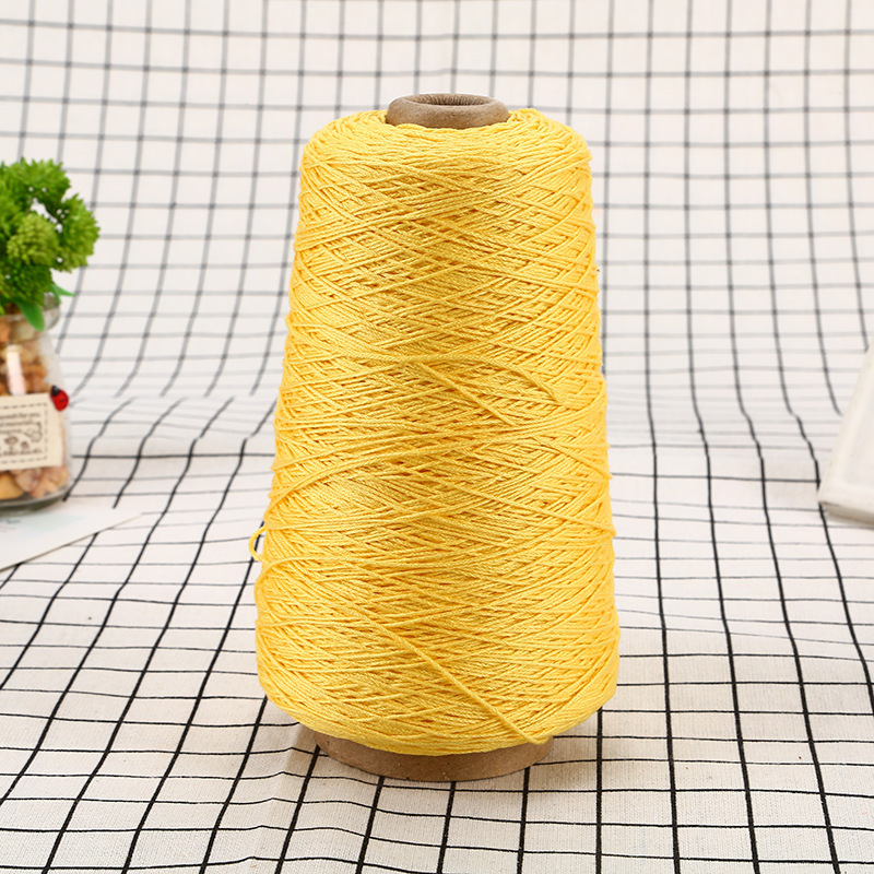 跨境21支2股成5股丝光蕾丝 长绒棉毛线绣花线钩编毛衫服装辅料用