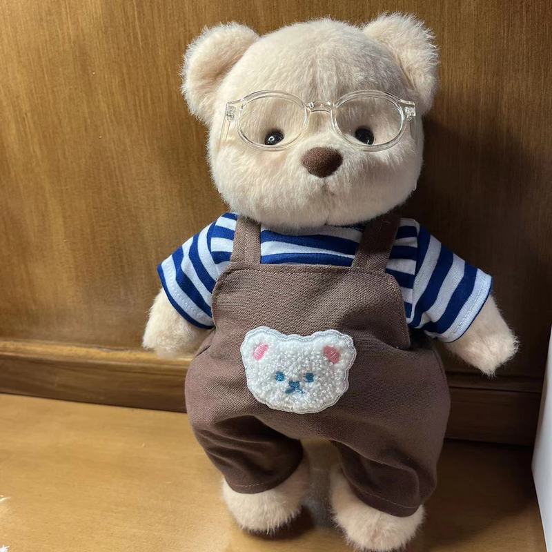 仅售衣服】中号莉娜关节熊毛绒公仔玩偶着替30cm泰迪熊连体服|undefined