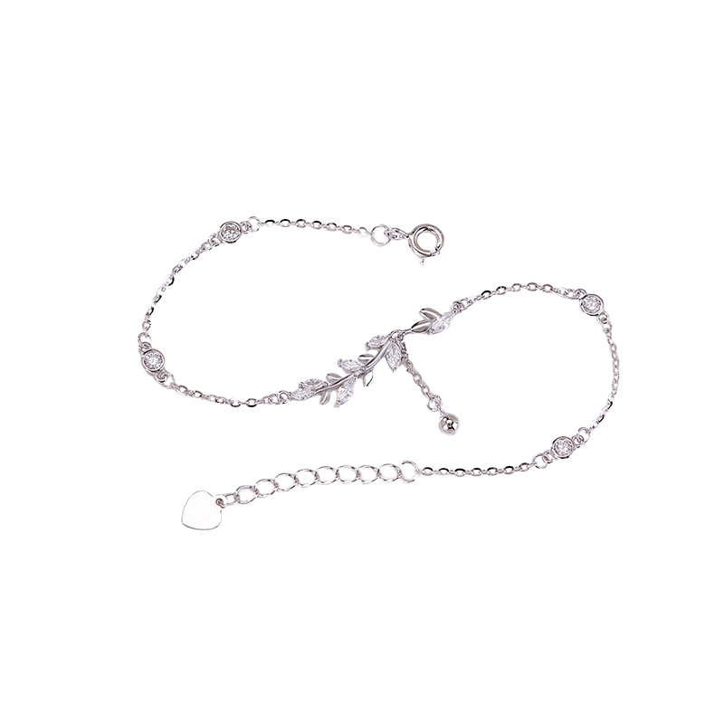 Lắc tay nữ bạc S925 kiểu xích mảnh sang trọng — Loại bạc