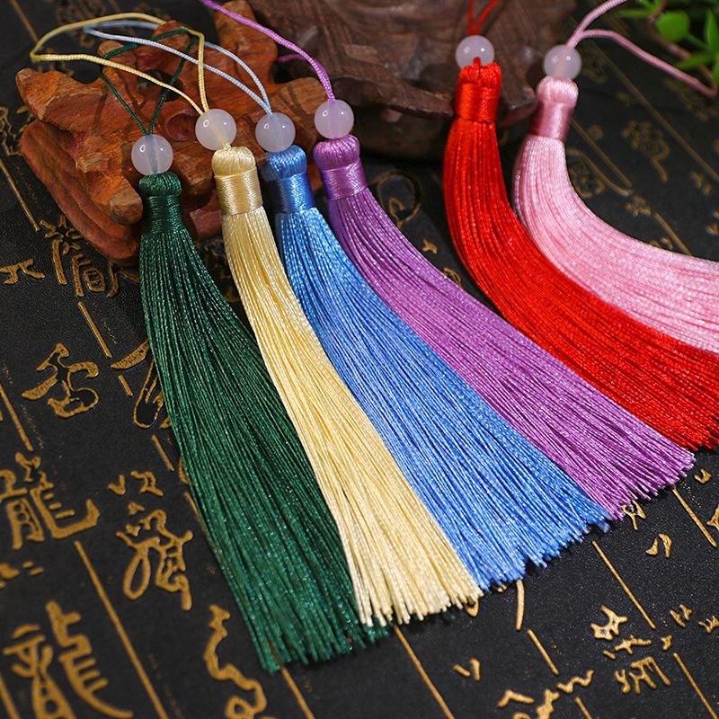 12cm Beaded Chinese Knot Tassel Vertical Sachet Car Hanging Ornament Small Tassel Amulet Accessory Pendant 12cm Beaded Chinese Knot Tassel Vertical Sachet Car Hanging Ornament Small Tassel Amulet Accessory Pendant