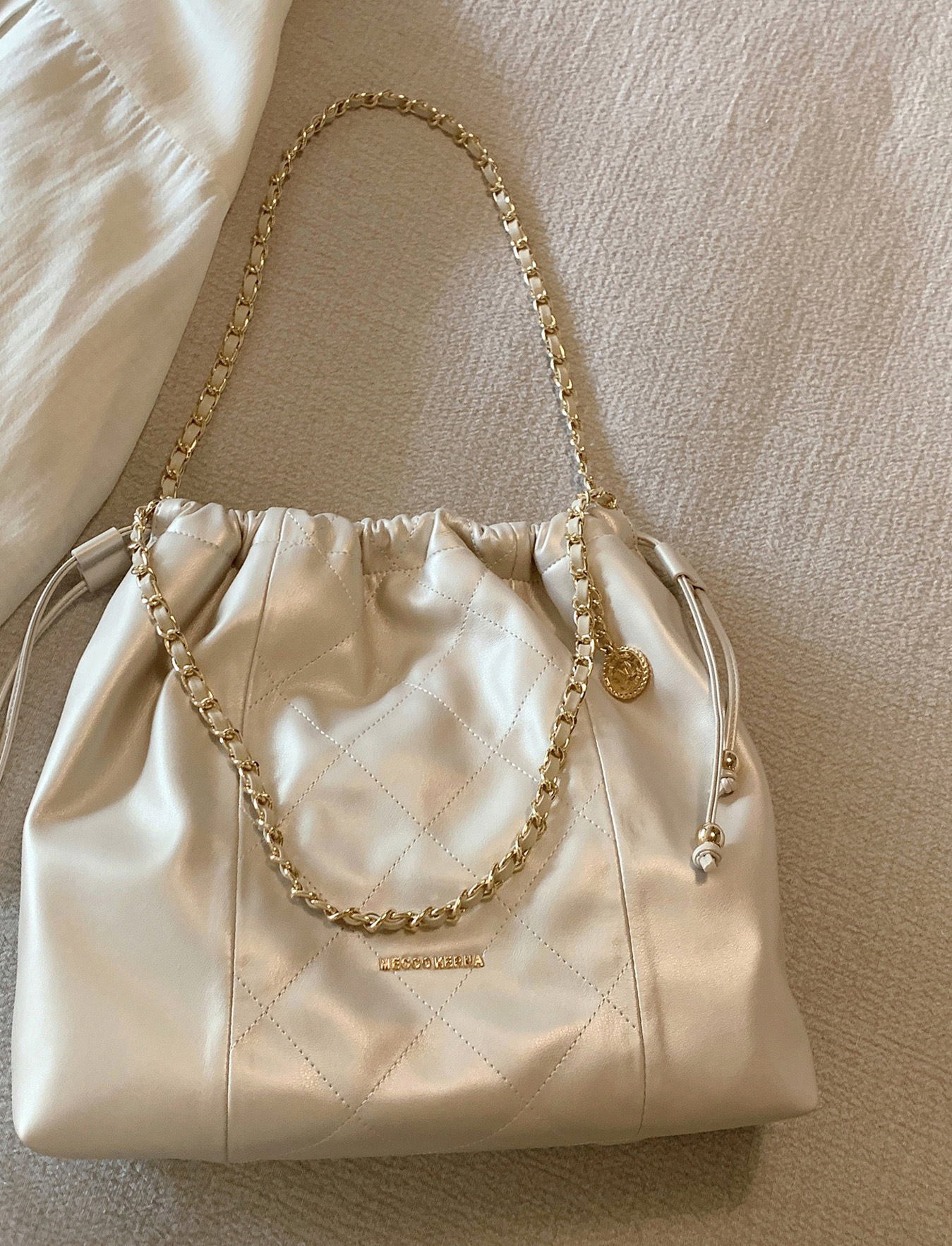 XMO RN Record Bucket 03 Nuova borsa a spalla singola ad alta capacità in pelle cerata per olio da donna_voghion.com