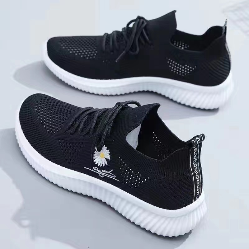 Zapatos deportivos de mujer 2023 nuevos zapatos de red de otoño respirables zapatos casuales blancos casuales zapatos casuales zapatos para correr