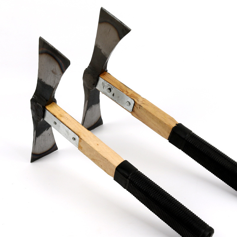 批发锻打洋镐便携式登山镐两头忙户外野营十字镐花卉苗圃专用镐