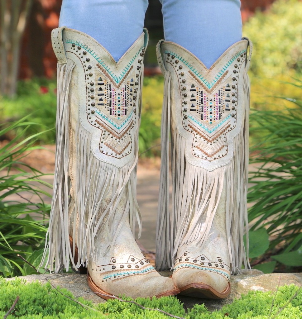 Millar's Cross-border Foreign Trade New European and American Pointed Martin Boots Middle Barrel Viscose Shoes Tassel Boots Ethnic Retro Women's Shoes