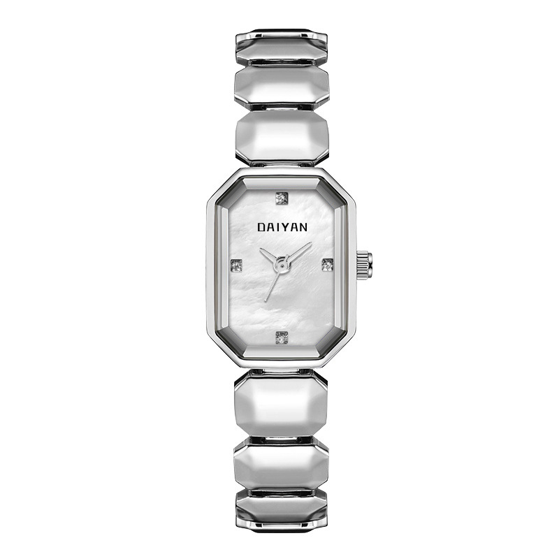 Daiyan New Small Rock Sugar Trendyy Fashion Elegant Square Simple Ladies Exquisite Watch Retro