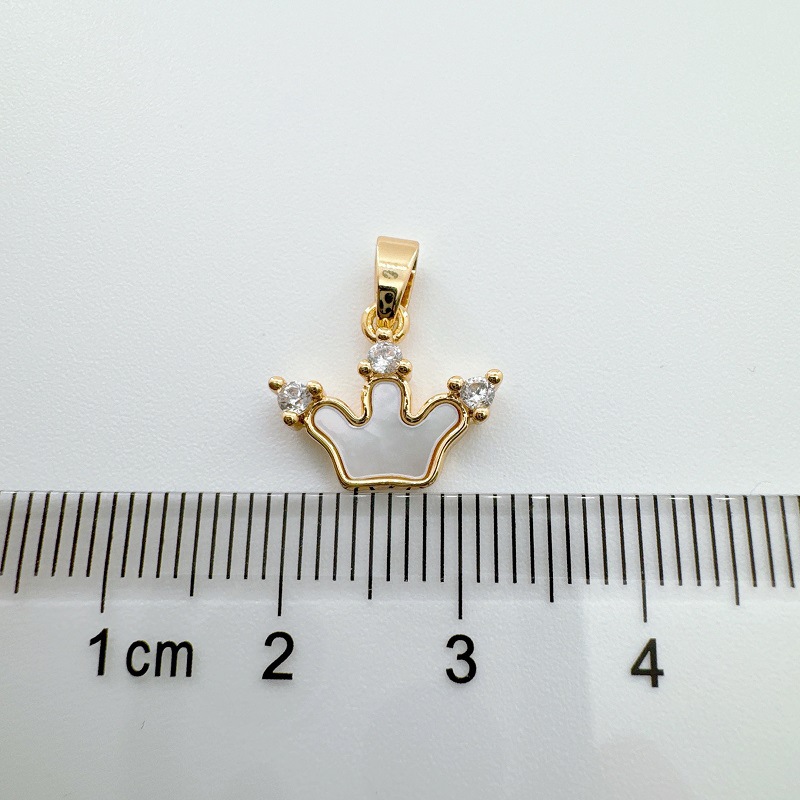 5g Weight Pendant Jewelry Making Type 15mm Jewelry Making Size Shell Inlay Material DIY Jewelry Accessories Classification 1 Piece Quantity Copper Material Heart Shape, Crown, Wings Pattern Plating, Inlay Design Classic Style Style 1 Piece 15mm Copper Shell Heart Shape Crown Wings Pendant 14