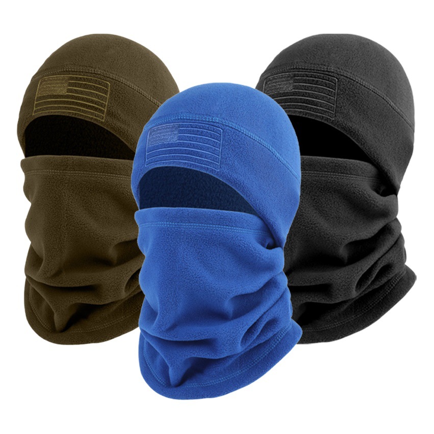 冬の防風ヘッドカバーアウトドアスポーツフェイスマスク保温ヘッドカバー起爆シングルホールニットサイクリング防凍帽子