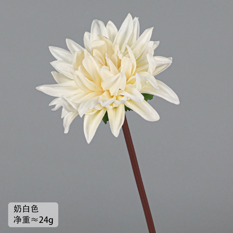 PU 싱글 미니 꽃 (잎 없음) // 밀크 화이트