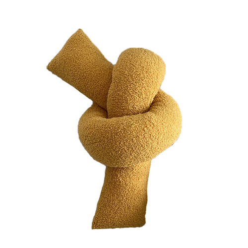 Nordic INS-style abstract lamb's wool throw pillow for homestay decoration, best-selling sofa pillow, bedroom chair cushion, waist pillow