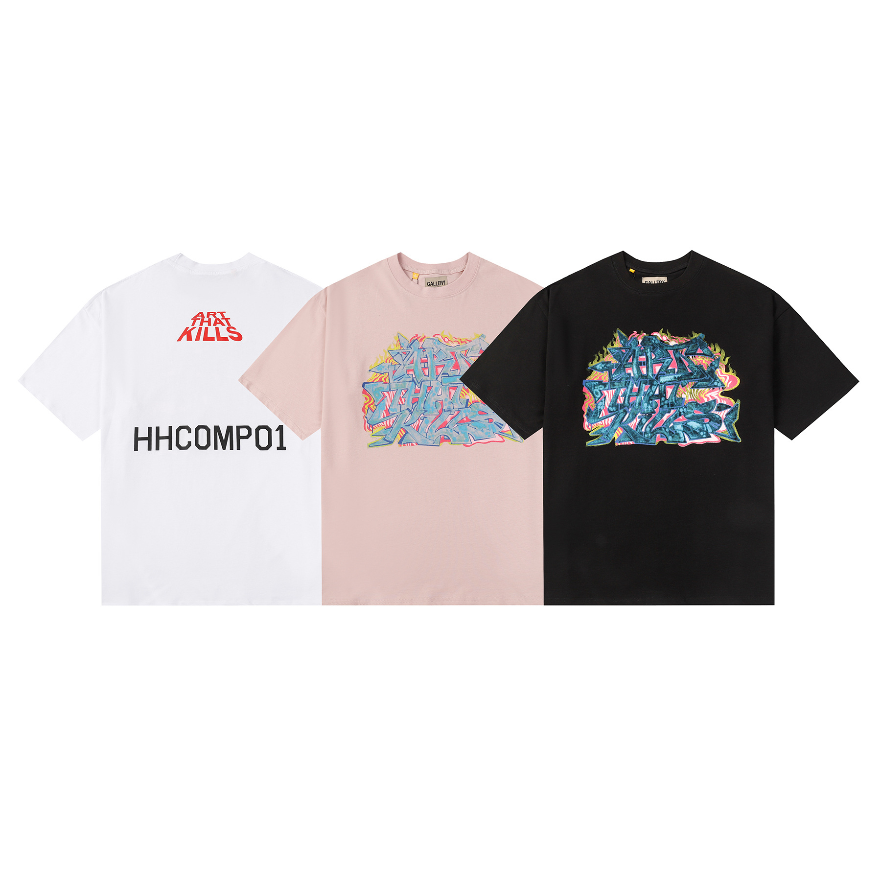 Summer retro short sleeve T-shirt with a round collar