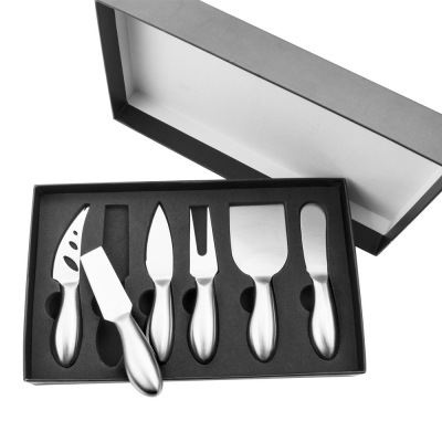 undefined6 Set of parts Gift box packing Stainless steel Cheese Cutter kitchen Butter Knife and fork Cheese knifeundefined