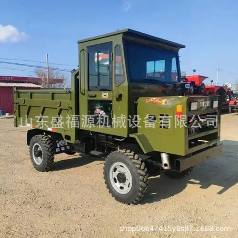 山区载货运输拖拉机 3吨矿用工程翻斗车柴油四驱四不像车