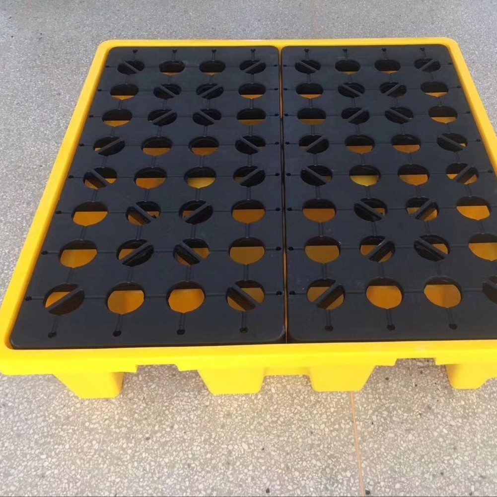 防渗漏托盘 四桶装托盘 四桶装平台（可配套机械叉车）两桶 单桶