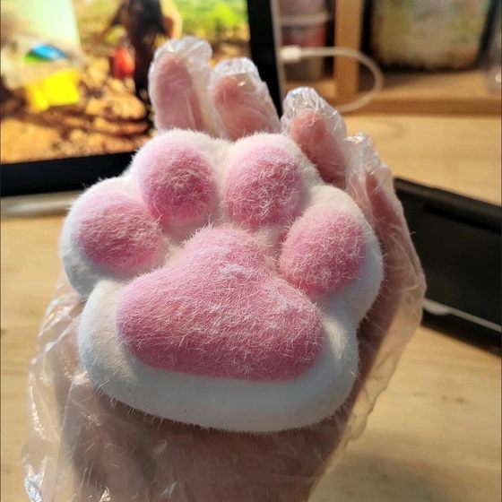 Little Red Riding Book Same Cat Claw Decompression Pinch Le New Strange Toy High Color Value Creative Con Cat Eraser Decompression