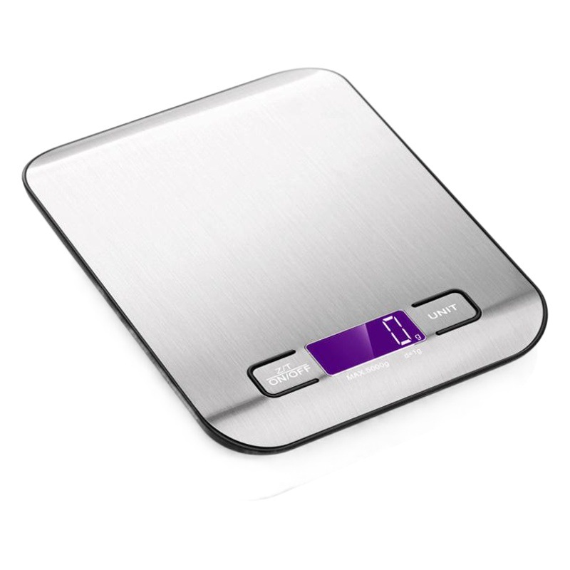 Báscula de cocina para alimentos, báscula de gramos, báscula electrónica, báscula de cocina de acero inoxidable, báscula para hornear alimentos, báscula electrónica de cocina, báscula de mesa portátil