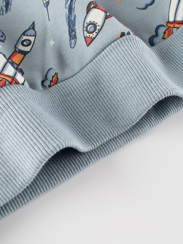 27kids Korean Version Children's Autumn/Winter Boys Hoodie with Fleece Cartoon Baby Clothing Live Stream