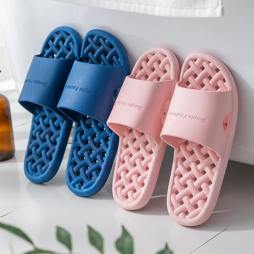 Summer slippers for couples, home bathroom bathing, non-slip, wear-resistant, odor-proof and leak-proof slippers wholesale manufacturer