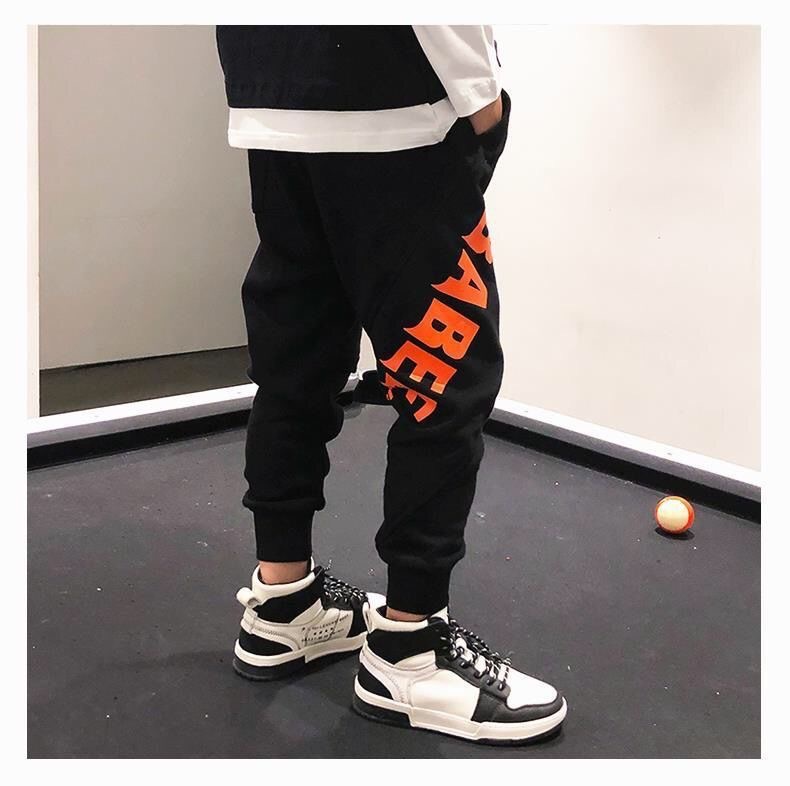 Boy'S Gender Simple Style Letter Polyester Boys Pants