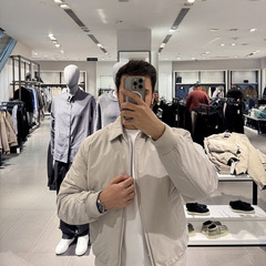 3918621欧美男装批发简约翻领短款夹棉夹克棉服 白色棉衣 厚外套