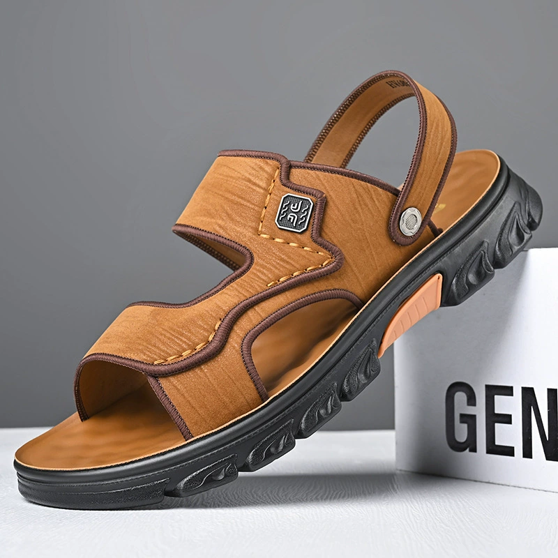 Men's beach sandals to go out platform, summer non-slip wear-resistant slide, slippers