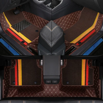 Ayaqaltılar (Kovriklər) — for Volkswagen Honda Special Car - no-threshold-included-coffee-color-coffee-color-chenille