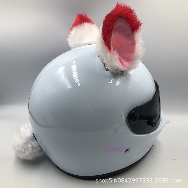 Personalized Helmet Decoration with Cat Ears, Trendy Helmet Accessory for Motorcycle, Electric Vehicle Riders, and Ski Helmets Modification