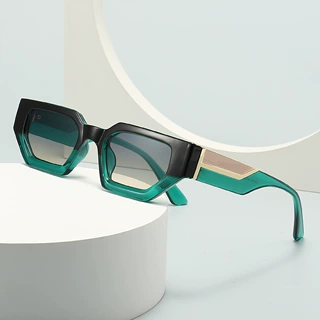 118新款欧美时尚走秀方框蝶形太阳镜男士潮墨镜sunglasses跨境