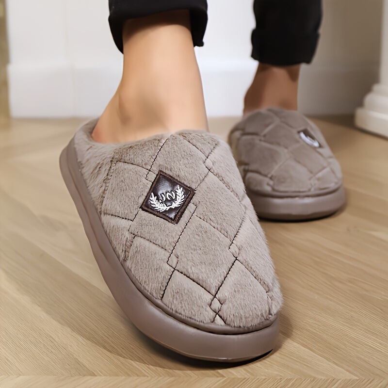 Cross-Border Export Dropshipping Men's Slippers Men's Slippers Warm Memory Foam Lightweight