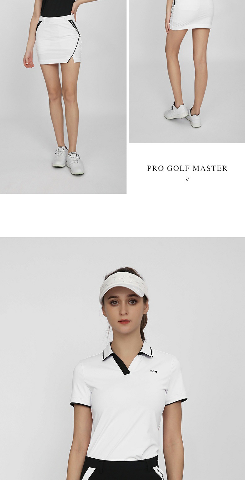 Váy golf thể thao nữ PGM hè thoáng khí có quần legging trong — Qz085-màu Đen, QZ085 - Kaki, Qz085-màu Trắng chi tiết 5