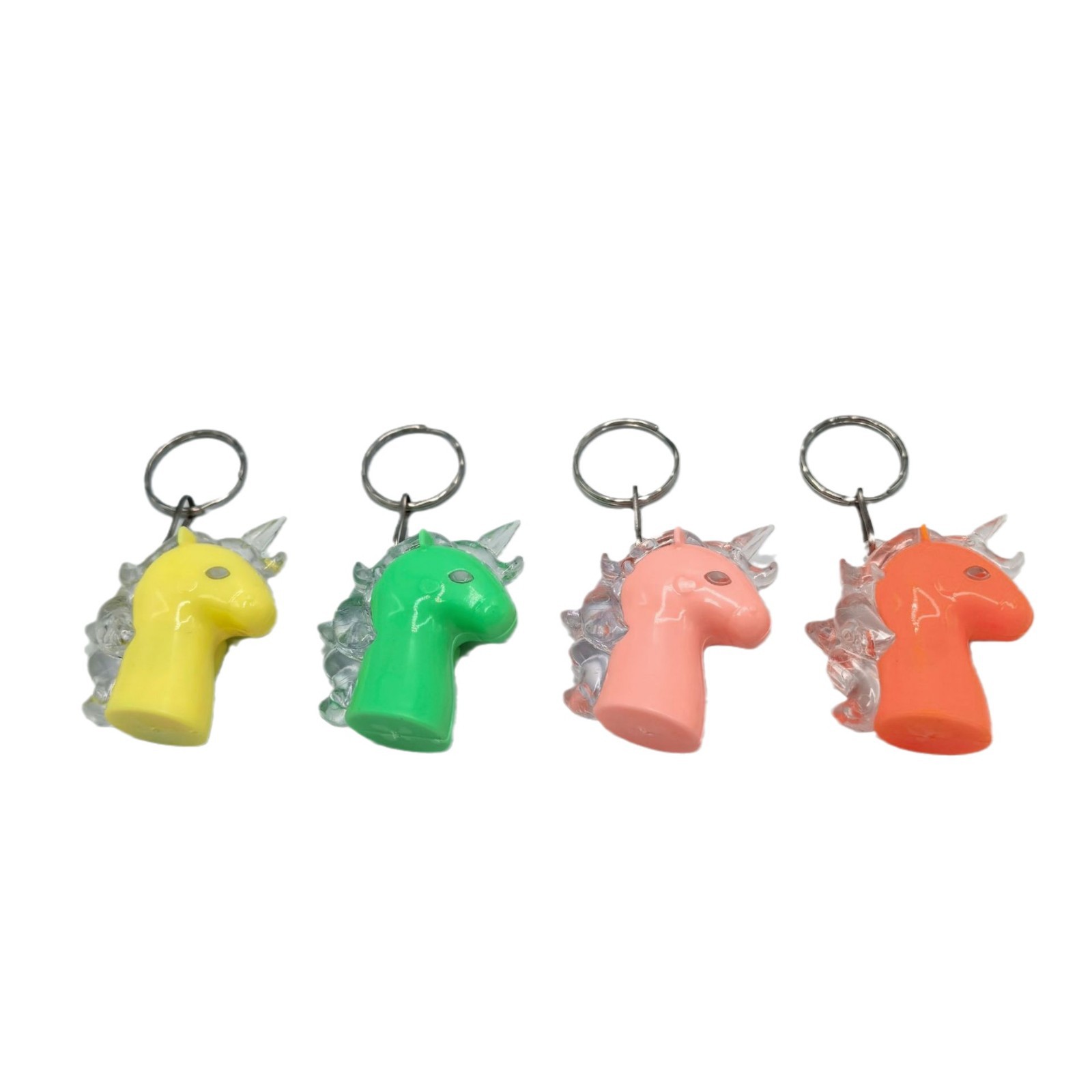 Unicornio luminoso transfronterizo llaverillo lámpara luminosa colgante llaverillo LED juguetes luminosos niños regalos creativos