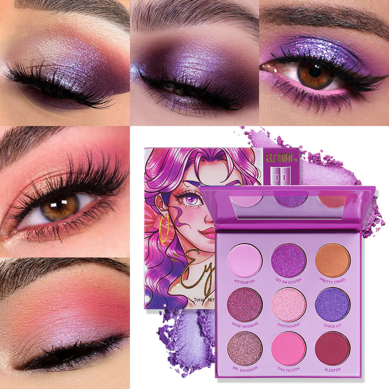 Cross-border s.f.r paper eye shadow pearlescent makeup plate fine shiny piece earth color daily makeup stage makeup eye shadow plate