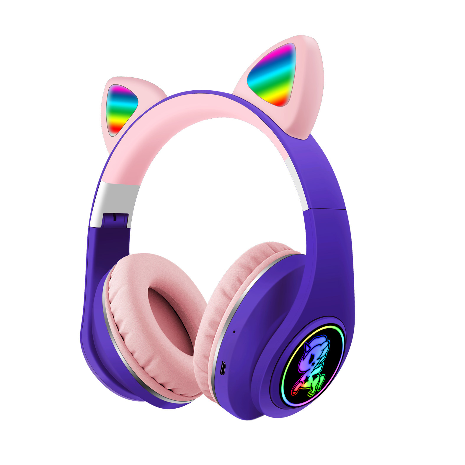 Nuevo M2 M7 gato oído auricular Bluetooth auricular luminoso macaron color todo incluido oído auriculares inalámbricos 5,0