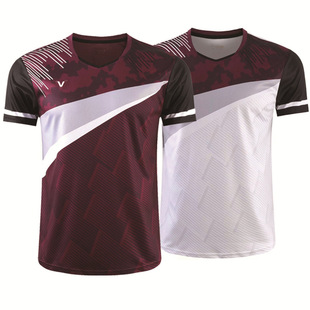 Badminton Clothing Men's Women's Short-sleeved Sportswear Quick-drying Breathable Summer Badminton Clothing Competition Clothing 3633