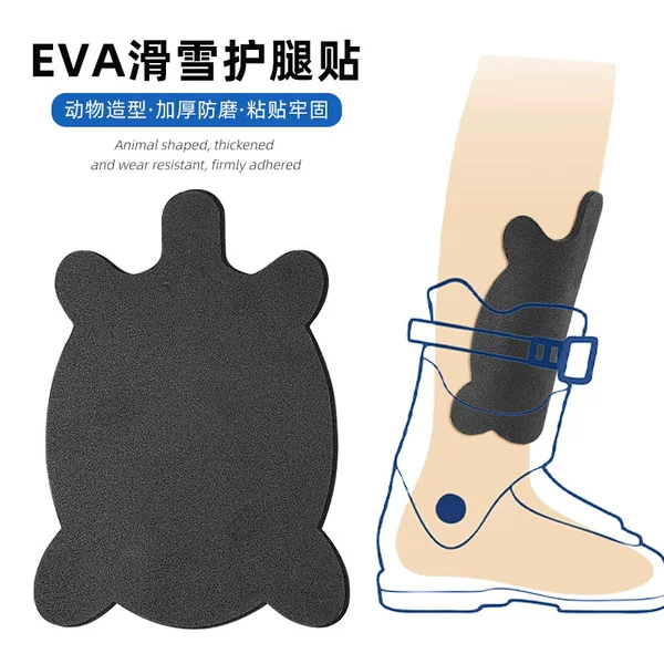 EVA ski leg guards can be attached to the front and back of the legs, providing shock absorption and pressure relief with foam padding, and are ski boot accessories