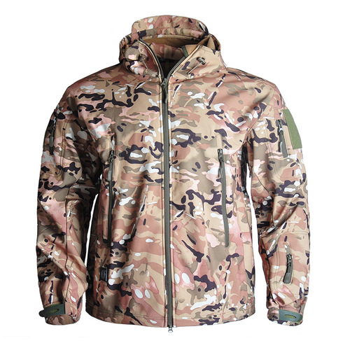 Hanye factory direct sales shark skin soft shell jacket breathable waterproof outdoor jacket drop shipping