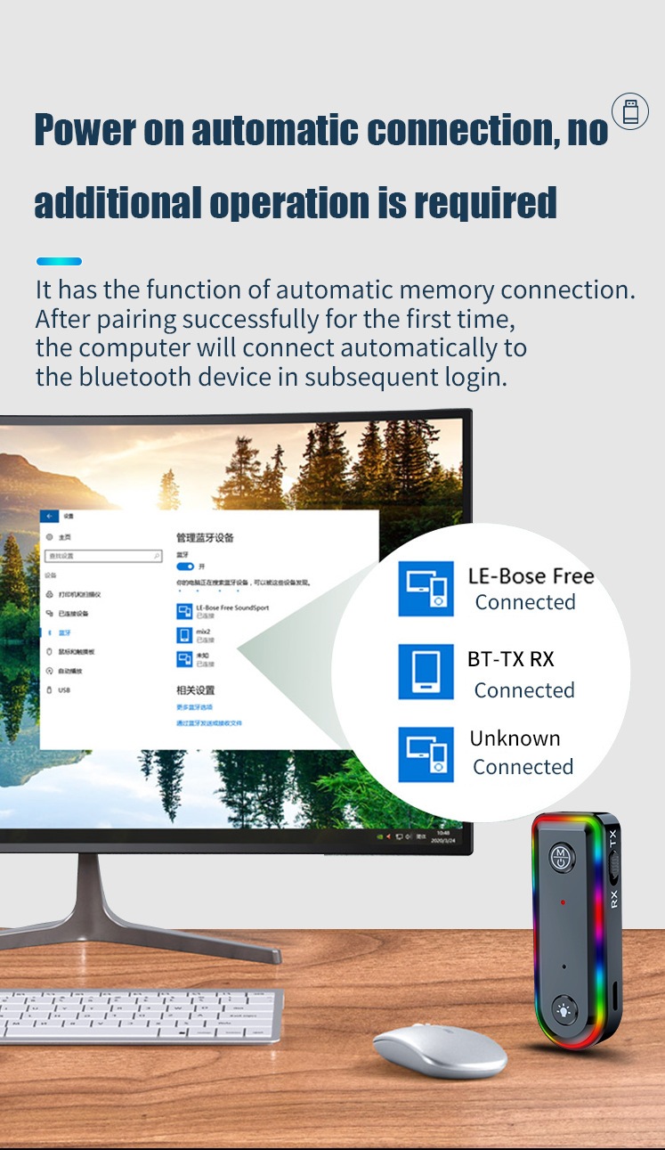 Car Wireless Bluetooth Transmitter Receiver Amplifier Plug-In Card Speaker Conversion Bluetooth Function Fm Frequency Universal Device