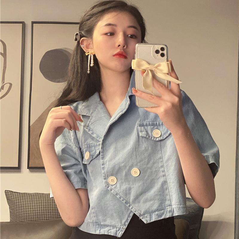 Summer denim skirt