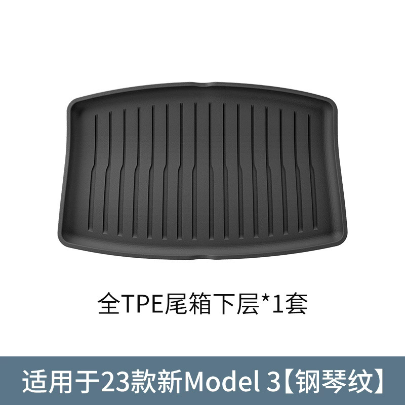 Tesla – TPE Car Floor Modelə uyğun ayaqaltı - 23-model-3-thermoformed-lower-trunk-mat