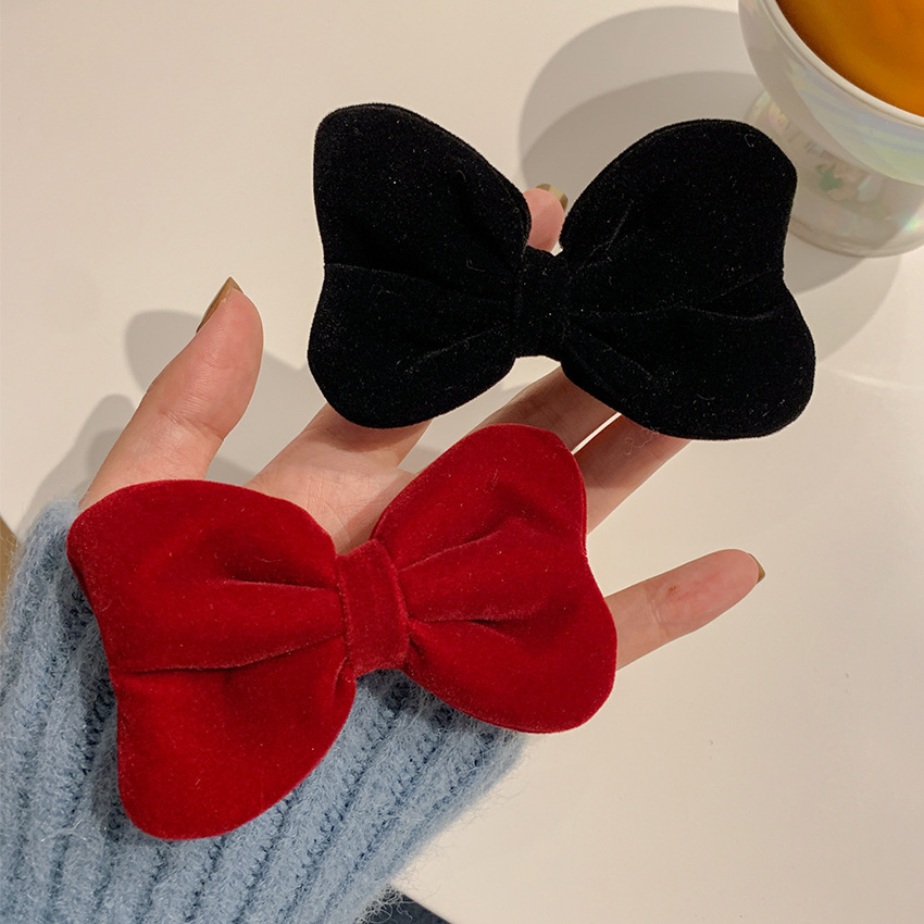 Cute Bow Knot Cloth Patchwork Hair Clip 1 Piece display picture 1