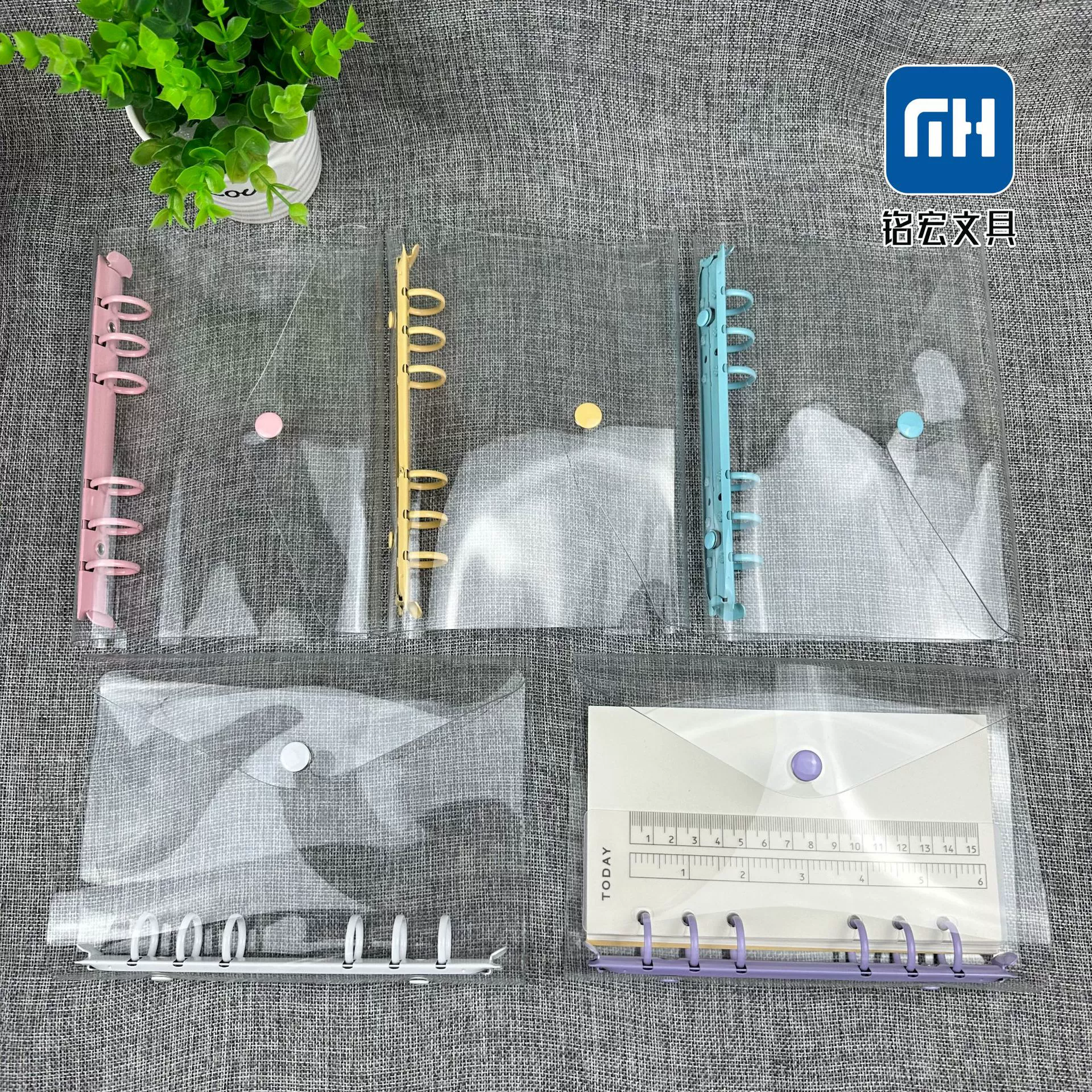 A6 цветная оболочка блокнот прозрачный ПВХ Хроника дорожные канцелярские принадлежности ручной счет блокнот с вкладными листами прозрачный переплет