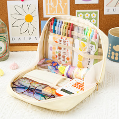 Large-capacity student pencil bag, classified storage high-quality beauty makeup bag, compartmentalized storage bag, wholesale storage bags