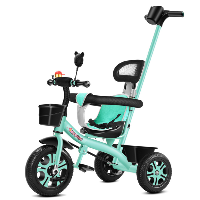 Triciclo infantil 1 - 3 - 2 - 6 años de edad, carro de bebé grande, bicicleta, carro de jardín de infantes image 48
