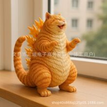 �羳��ƷGodzilla Cat Statue ��˹��؈�����Ҿ��b�Ʒ��֬�[��