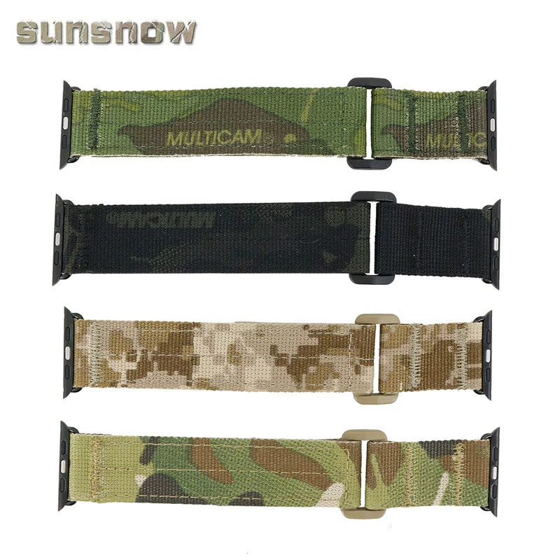 [Солнечный снег] Яблочный ремешок 42mm 44mm apple watch ремешок Multicam