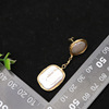 Organic advanced long silver needle from pearl, retro earrings, high-quality style, silver 925 sample, wholesale