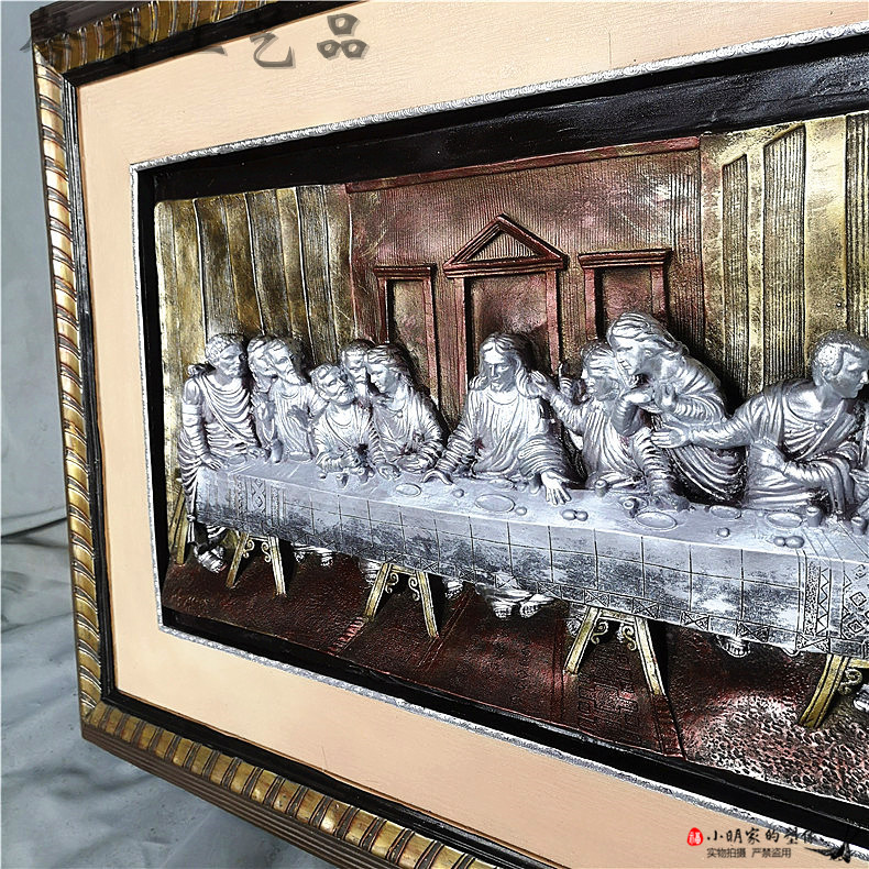 120cm de la última cena como un colgante de estatuas de fibra de vidrio decoración de la iglesia