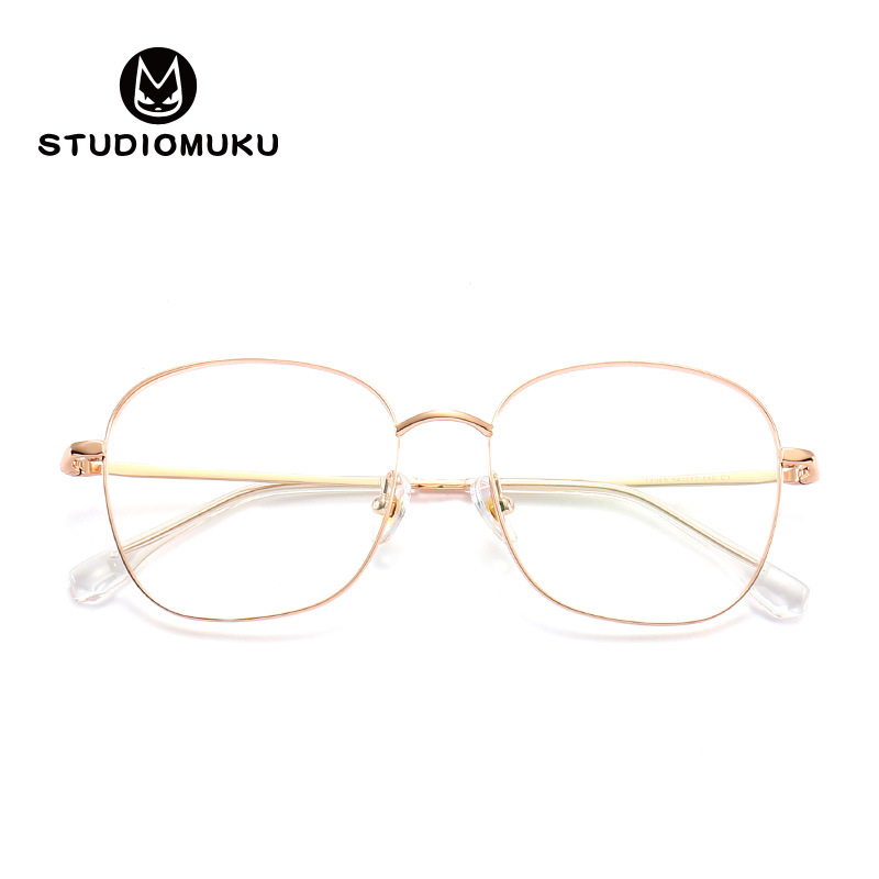 STUDIOMUKU mu gafas frescas melancolía y gafas artísticas exquisito marco redondo vintage gafas de desgaste